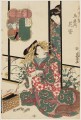 hanamurasaki del tamaya de la serie ocho vistas de los cuartos del placer kuruwa hakkei Keisai Eisen Ukiyoye